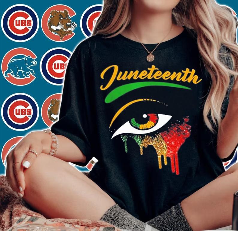 Happy Juneteenth 1865 Bright Eyes Melanin Shirt t-shirt woman shirt