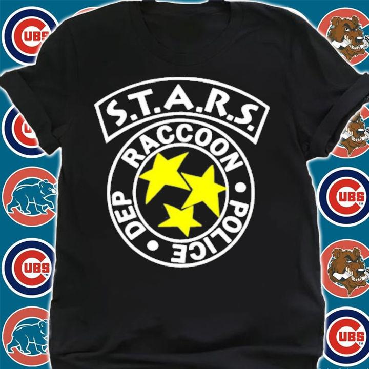 Jim Caddick Stars Stars Raccoon Police Dep T-Shirt t-shirt