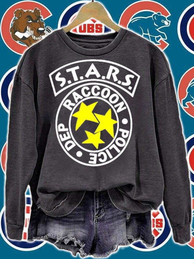 Jim Caddick Stars Stars Raccoon Police Dep T-Shirt t-shirt