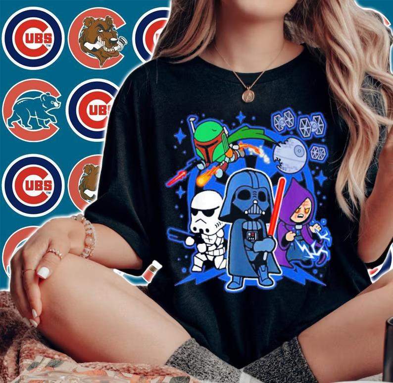 Kawaii Darth Vader Star Wars Chibi Team Shirt t-shirt woman shirt