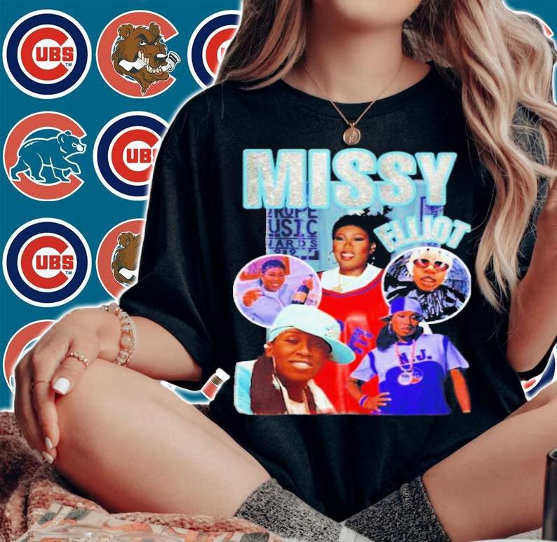 Missy Elliot Vintage 90s Shirt t-shirt woman shirt