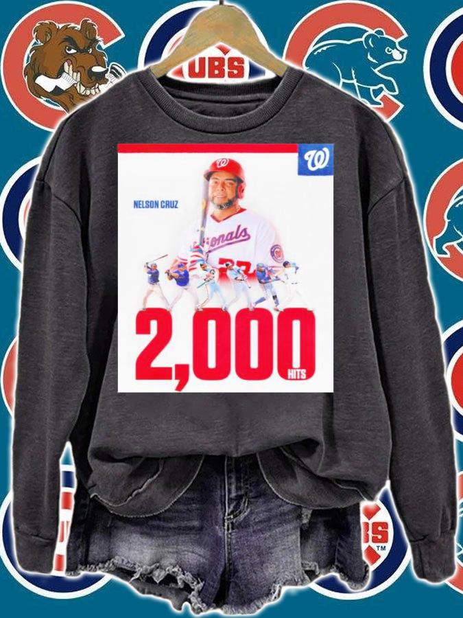 Nelson Cruz Washington Nationals 2000 Hits Shirt t-shirt