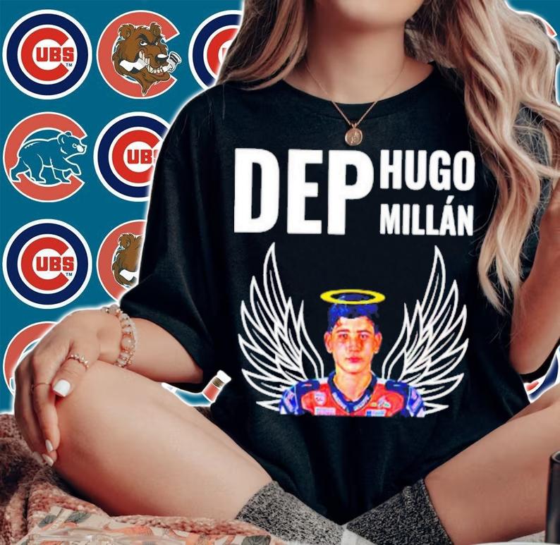 Rest In Peace Hugo Milln In Spanish All Children Go To Heaven Motorcycle Race T-Shirt t-shirt
