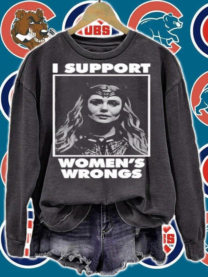 Scarlet Witch I Support Women's Wrongs Shirt t-shirt