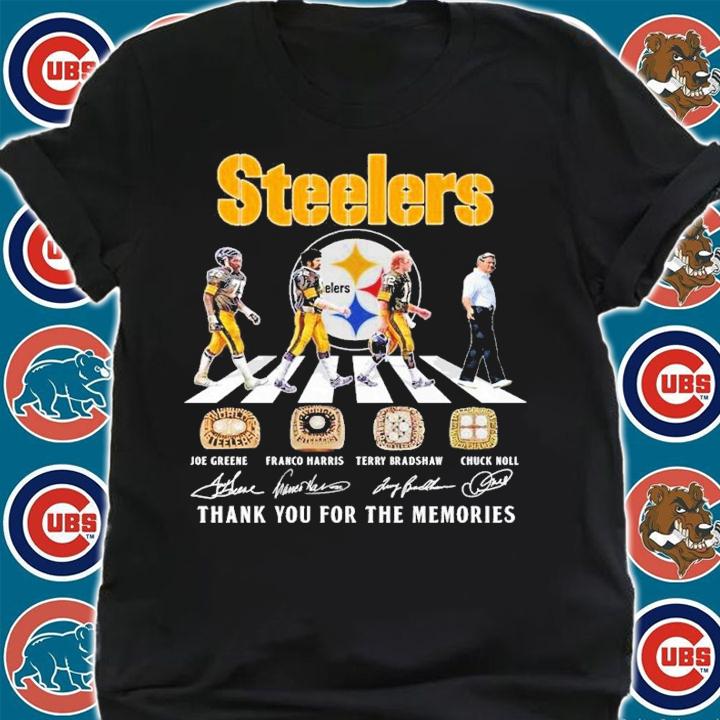 Steelers Abbey Road thank you for the memories shirt t-shirt