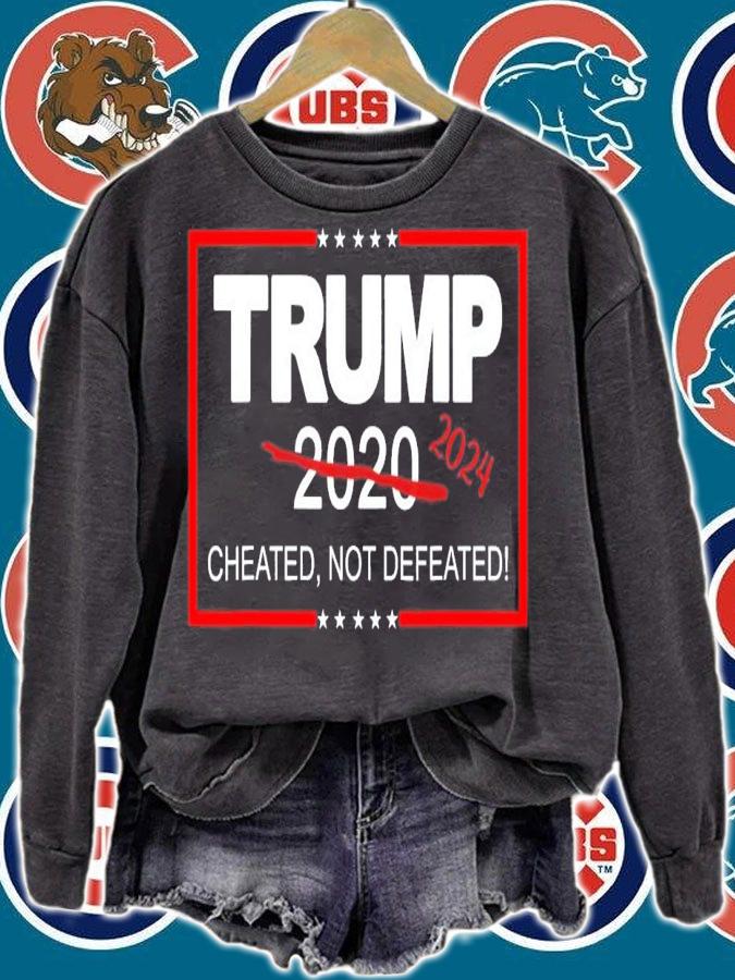 Trump 2024 Cheated Not Defeated Save And Take America Back T-Shirt t-shirt