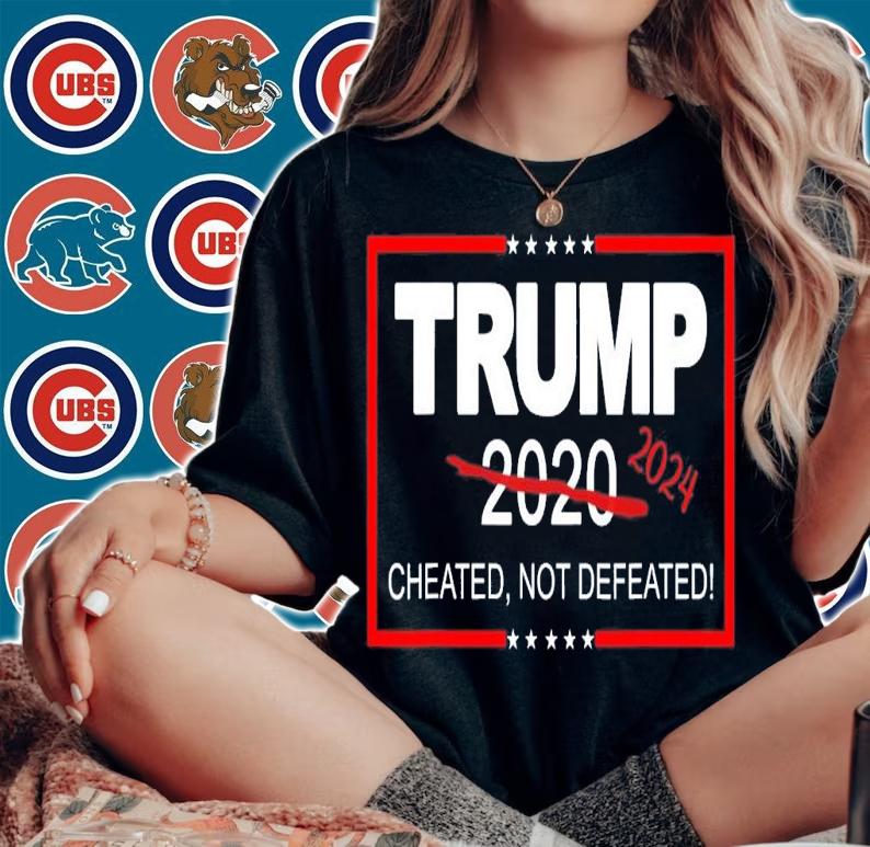 Trump 2024 Cheated Not Defeated Save And Take America Back T-Shirt t-shirt