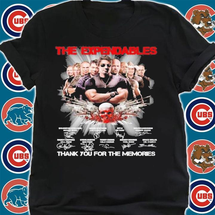 The Expendables Signatures Thank You For The Memories Shirt t-shirt