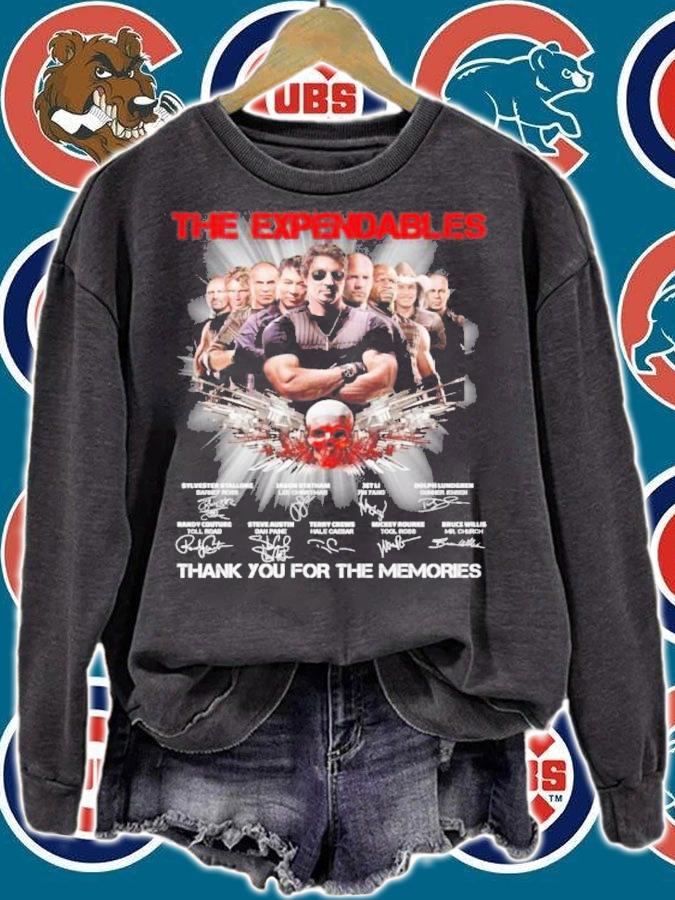 The Expendables Signatures Thank You For The Memories Shirt t-shirt
