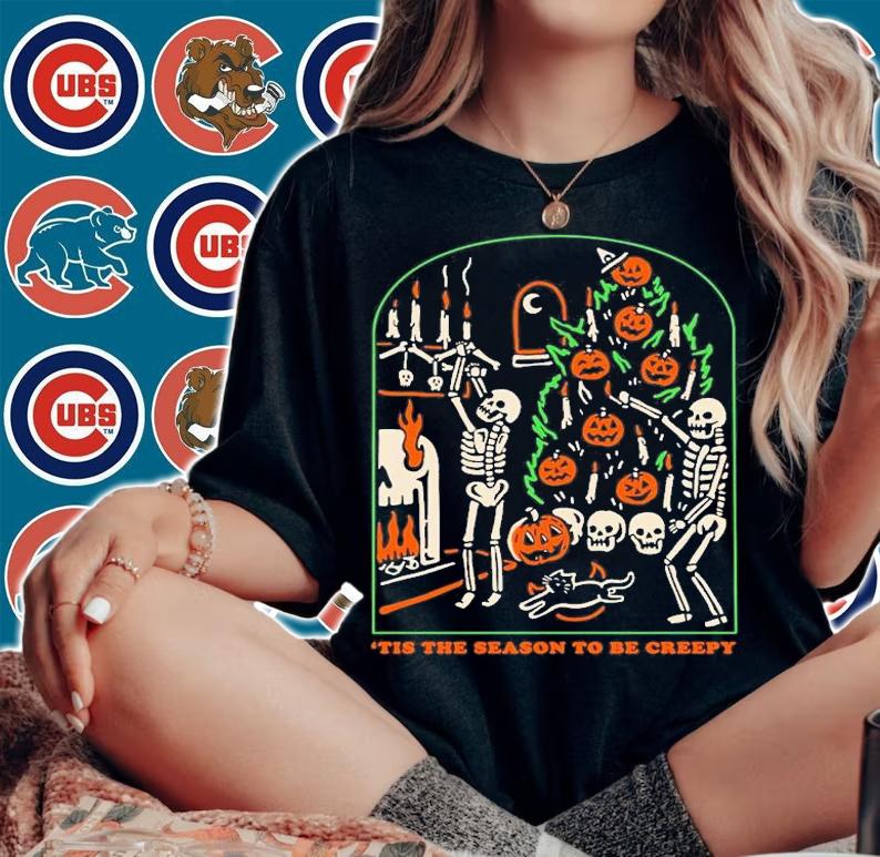 Tis The Season To Be Creepy Dead Inside Halloween T-Shirt t-shirt