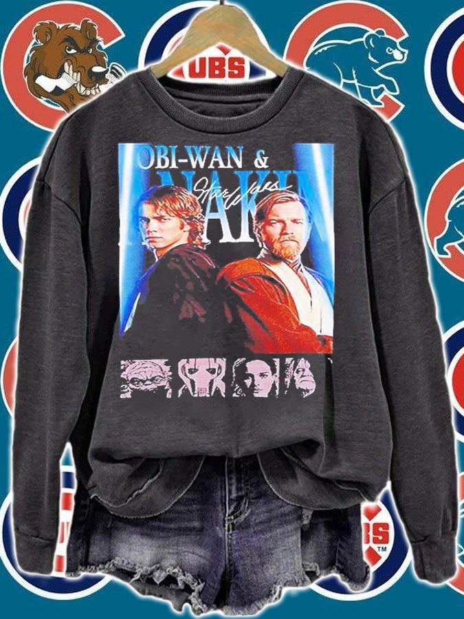 Vintage Style Star Wars Obi Wan And Anakin T-Shirt t-shirt