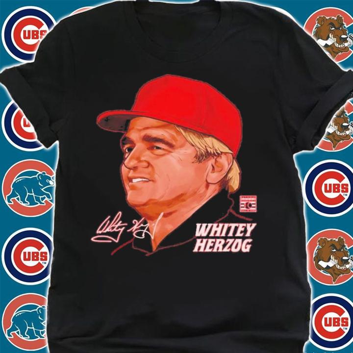 Whitey Herzog St. Louis Profile Baseball Shirt t-shirt