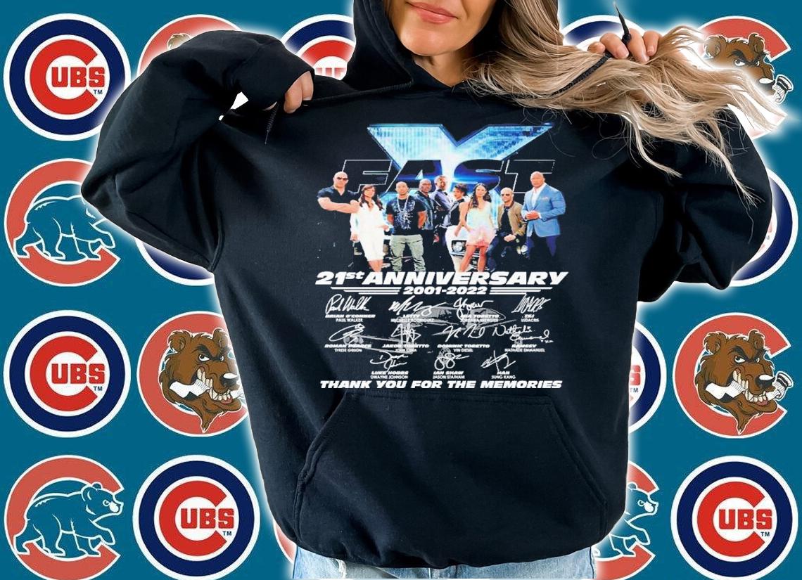 21st anniversary 2001-2022 signature thank you for the memories shirt t-shirt hoodie