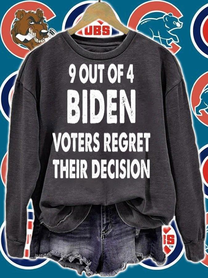 9 Out Of 4 Biden Voter Regret Their Decision President T-Shirt t-shirt