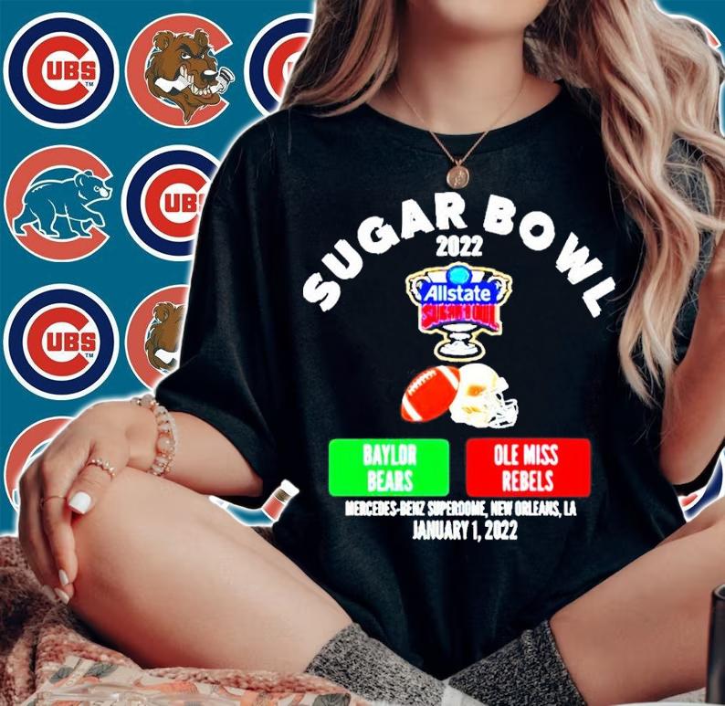 2022 Baylor Bears Vs Ole Miss Rebels Sugar Bowl Allstate Shirt t-shirt woman shirt