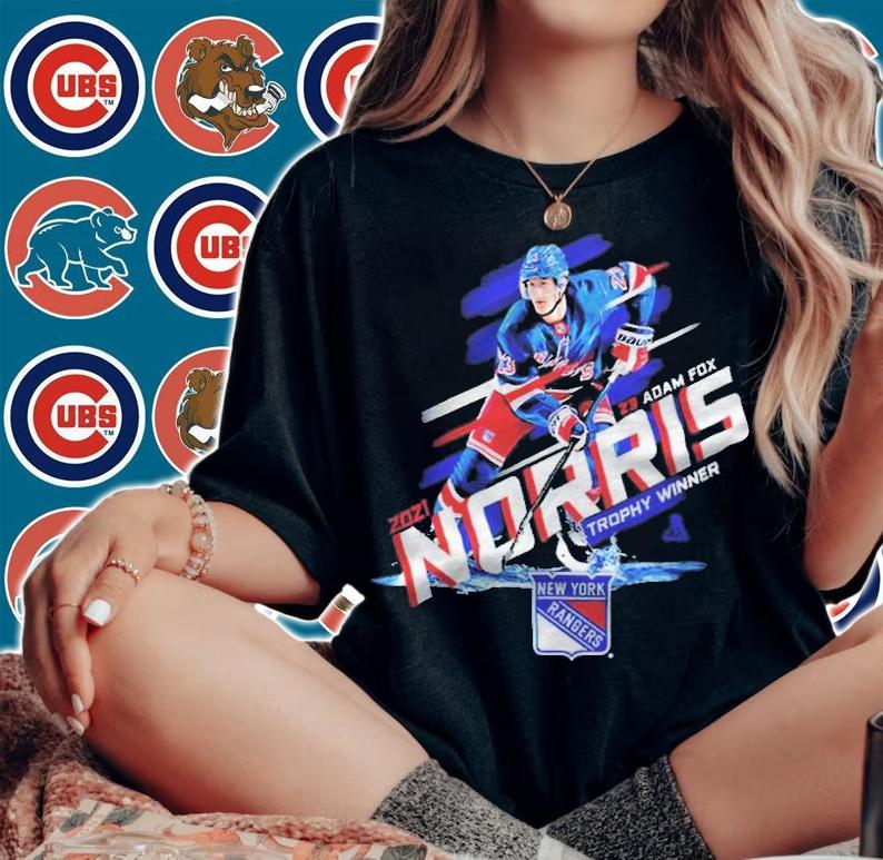 Adam Fox New York Rangers 2021 Norris Trophy Winner T-shirt t-shirt woman shirt