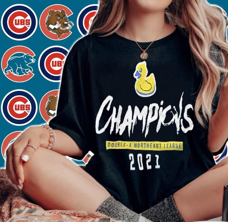 Akron RubberDucks Champions double a Northeast League 2021 T-shirt t-shirt woman shirt