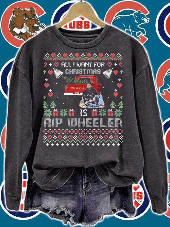All I Want For Christmas Is Rip Wheeler Ugly Christmas T-Shirt t-shirt sweatshirt