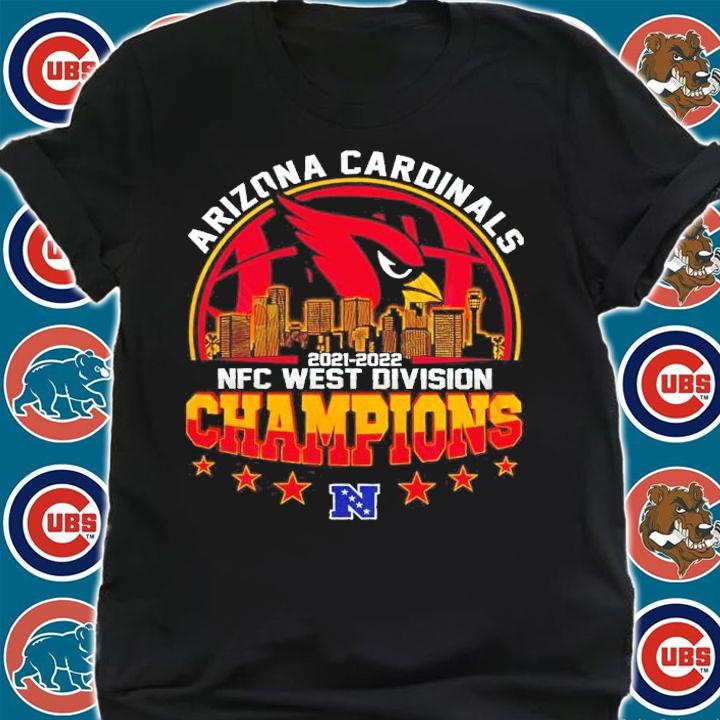 Arizona Cardinals 2021-2022 NFC West Division Championship Football Shirt t-shirt shirt