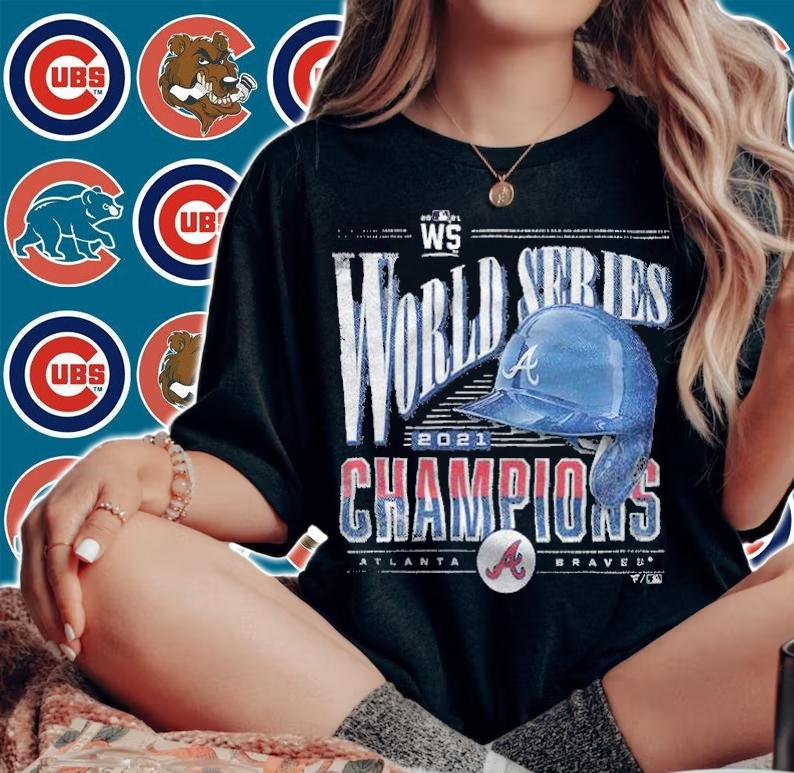 Atlanta Braves 2021 World Series Champions Complete Game Shirt t-shirt woman shirt