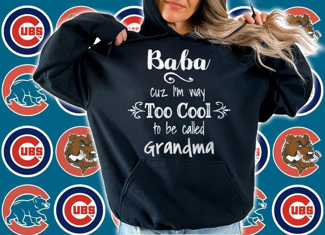 Baba Too Cool To Be Called Grandma Polish Grandma t-shirt