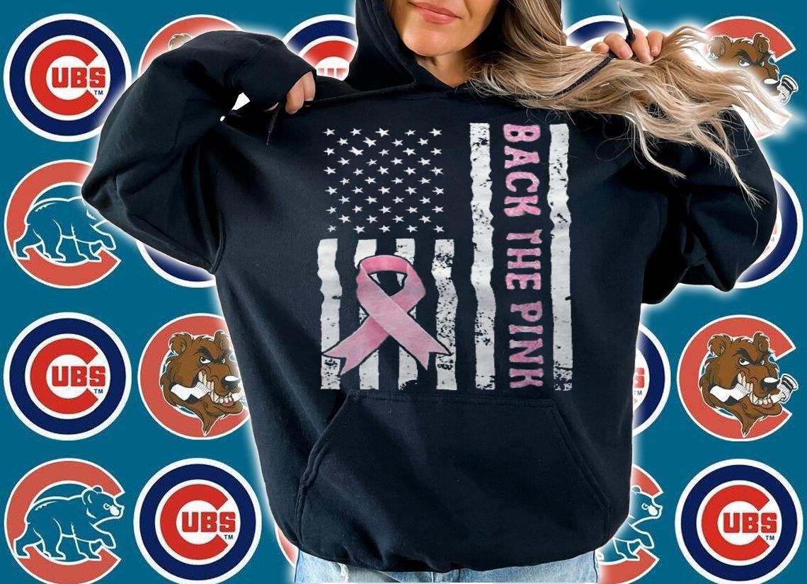 Back The Pink USA Flag T-Shirt t-shirt hoodie
