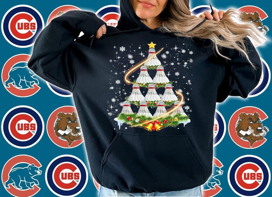 Badminton Shuttlecock Christmas Tree Badminton Love T-Shirt t-shirt hoodie