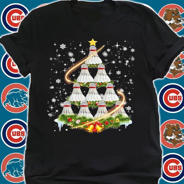 Badminton Shuttlecock Christmas Tree Badminton Love T-Shirt t-shirt shirt