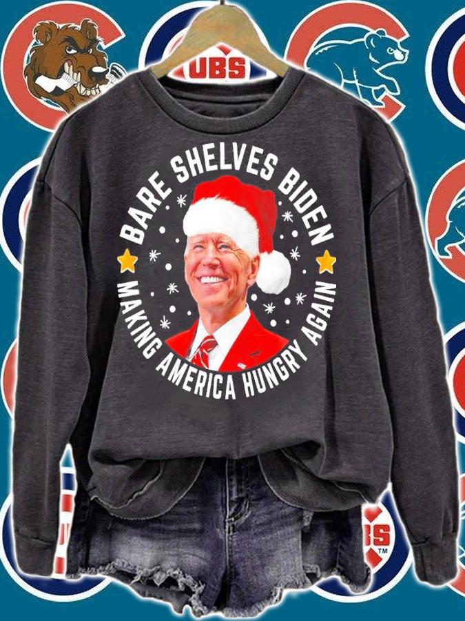 Bare Shelves Biden Making America Hungry Again Christmas Shirt t-shirt sweatshirt