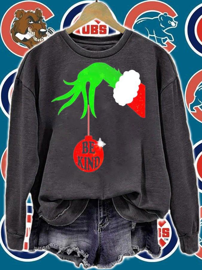 Be kind Green hand Christmas shirt t-shirt sweatshirt