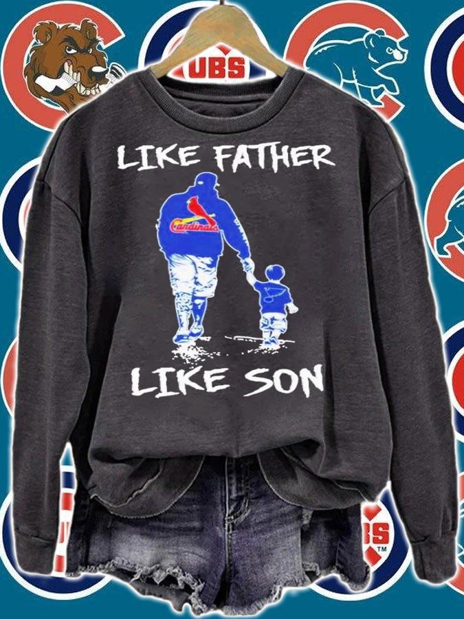 Best St. Louis Cardinals Like Father Like Son Shirt t-shirt sweatshirt