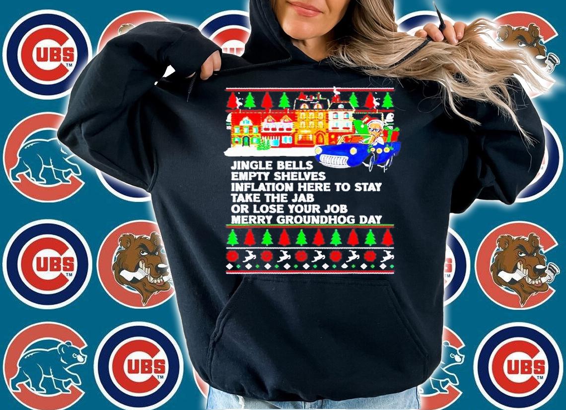 Biden Jingle Bells Shelves Inflation Christmas T-shirt t-shirt hoodie