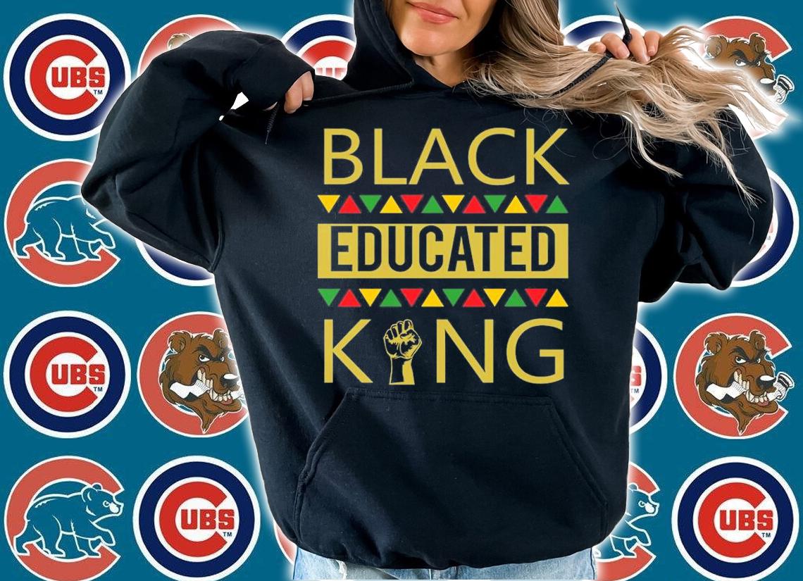 Black Educated King Black African American T-Shirt t-shirt