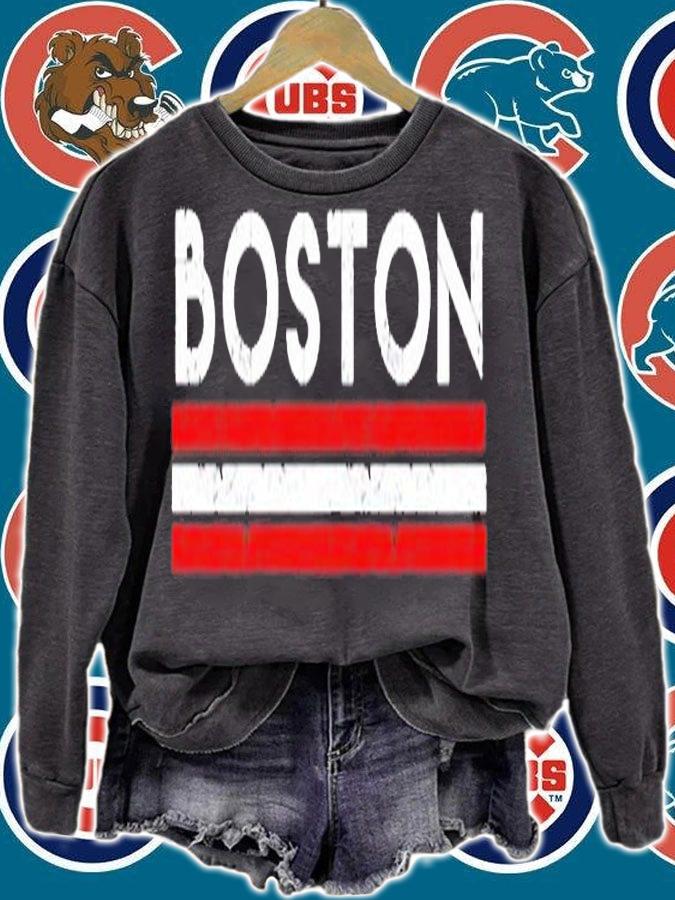 Boston Massachusetts Retro Vintage Weathered T-Shirt t-shirt