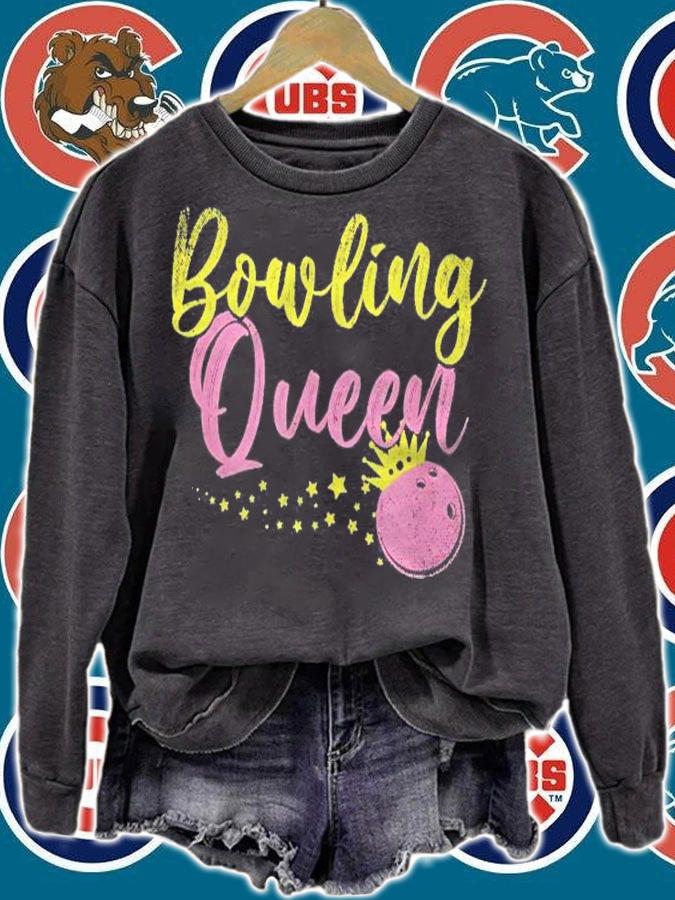 Bowling Queen Women Girls Kids Gift Bowling Shirt t-shirt sweatshirt