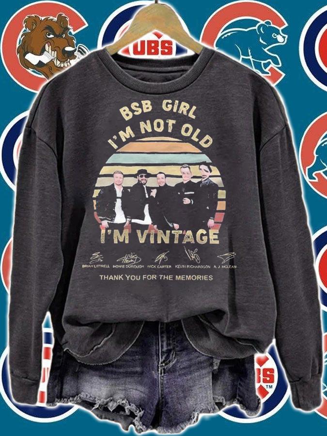 BSB Girl I'm not old I'm vintage signatures thank you for the memories shirt t-shirt