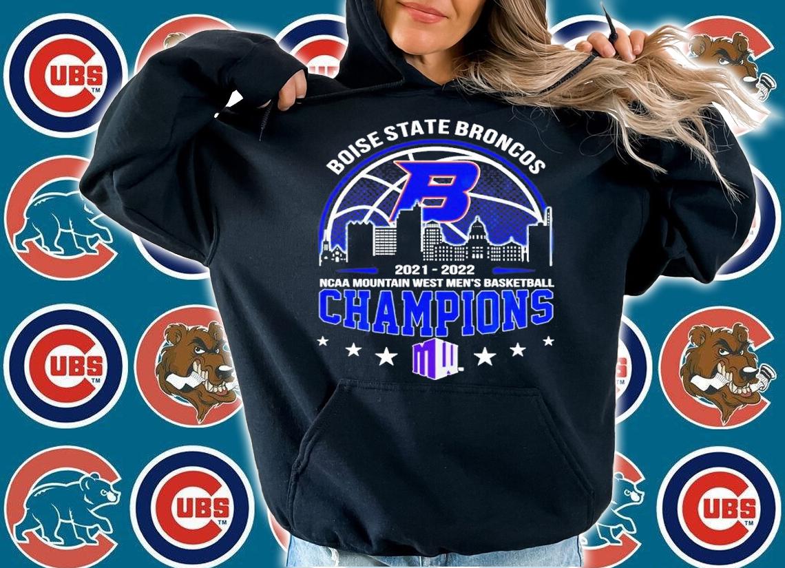 Boise State Broncos 2021-2022 NCAA Mountain West Men's Basketball Champions Shirt t-shirt hoodie