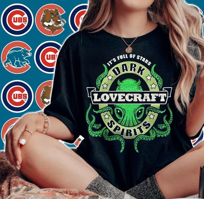 Lovecraft Dark Spirits Dark Print Classic Shirt t-shirt