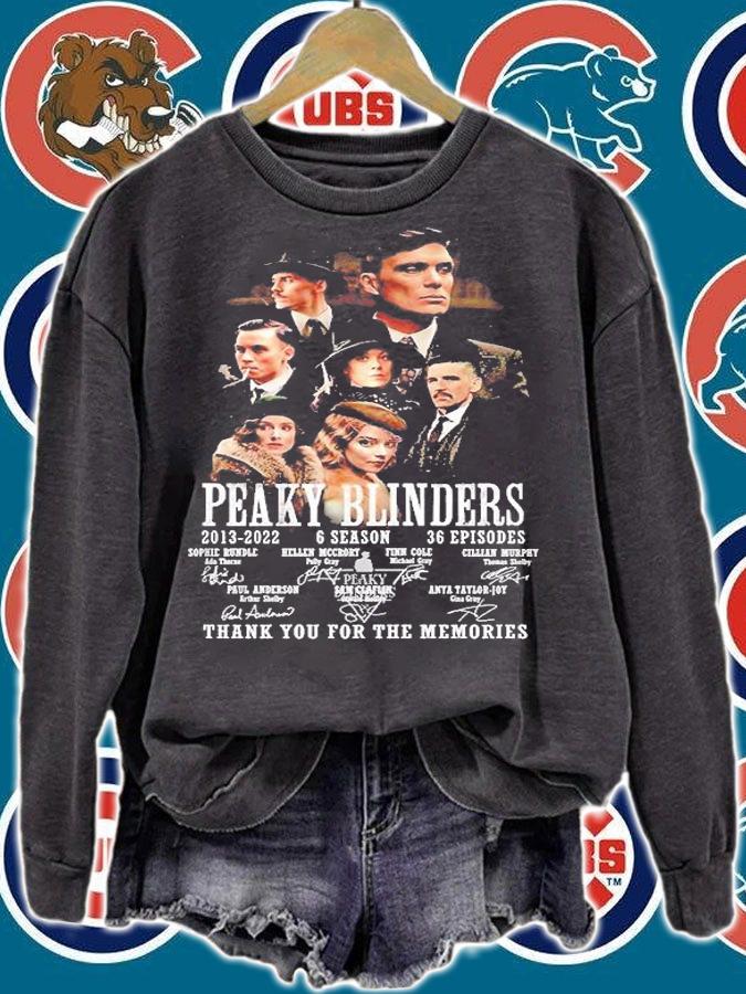 Peaky Blinders 2013 2022 6 Season 36 Episodes Signatures Thank You For The Memories T-Shirt t-shirt
