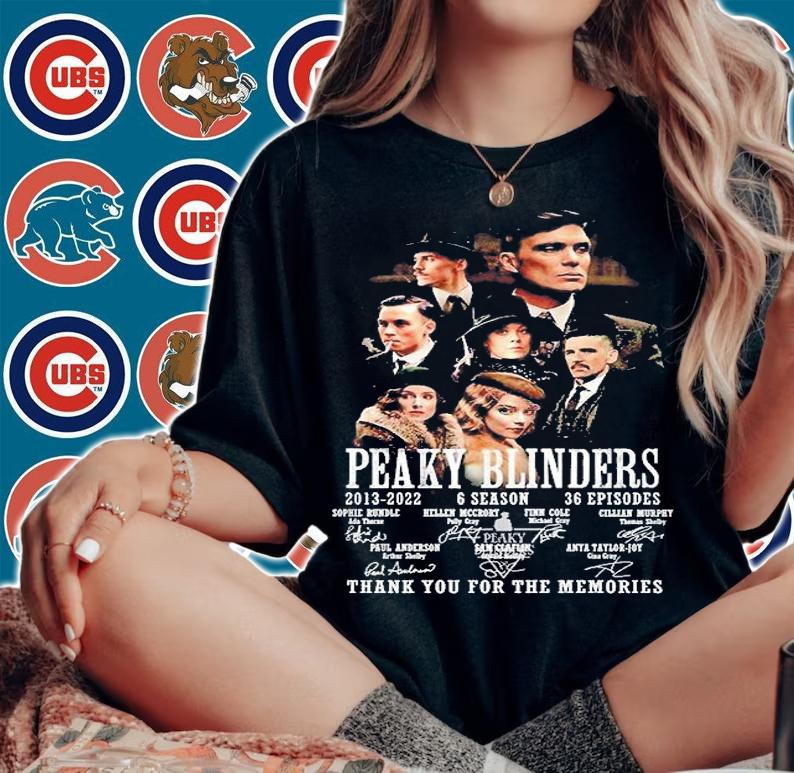 Peaky Blinders 2013 2022 6 Season 36 Episodes Signatures Thank You For The Memories T-Shirt t-shirt