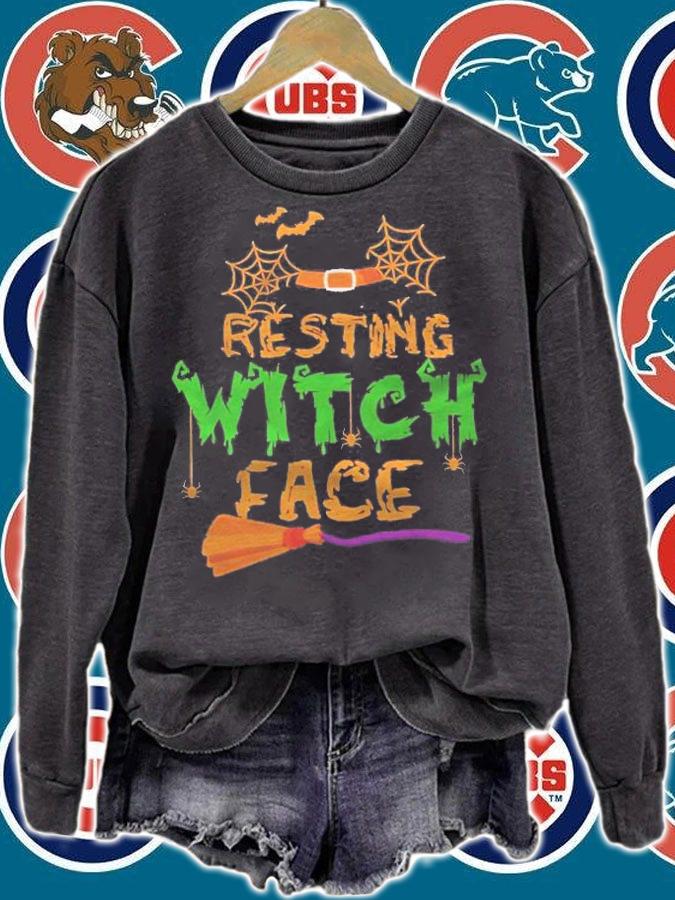 Halloween Funny Resting Witch Face Shirt t-shirt sweatshirt