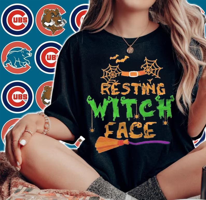 Halloween Funny Resting Witch Face Shirt t-shirt woman shirt