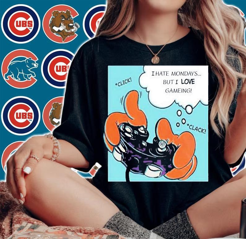 I Hate Mondays But I Love Gameing T-Shirt t-shirt woman shirt