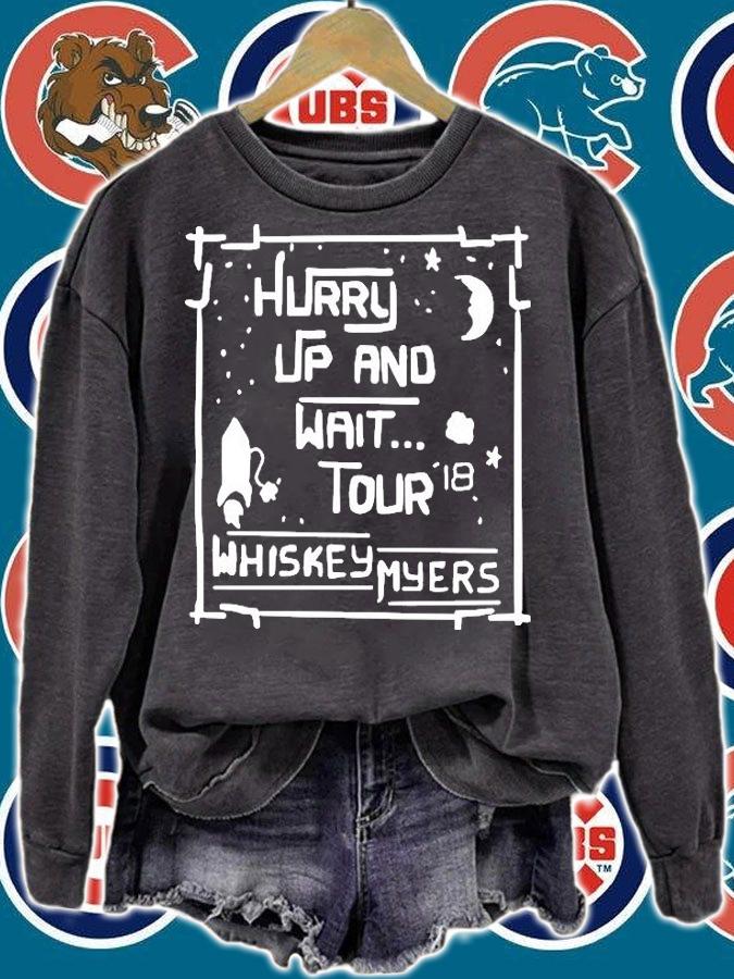 Whiskey Myers Hurry Up And Wait Tour T-Shirt t-shirt sweatshirt