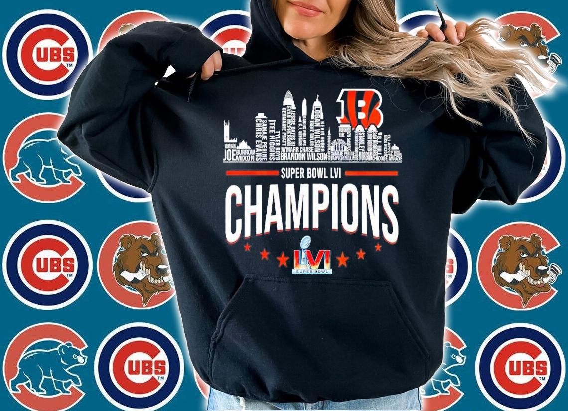 Cincinnati Bengals 2022 Super Bowl LVI Champions Shirt t-shirt hoodie