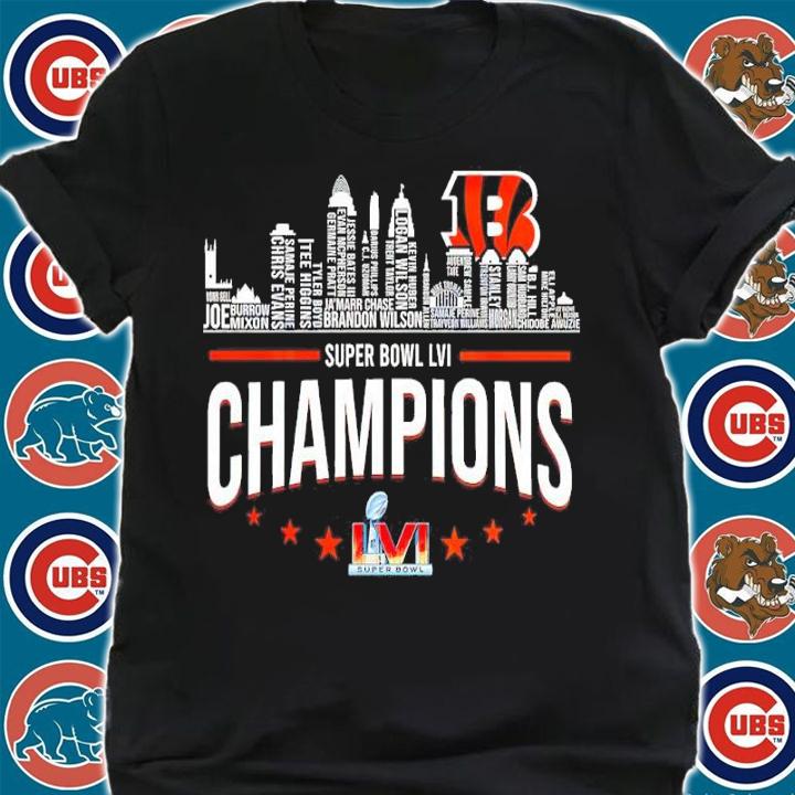Cincinnati Bengals 2022 Super Bowl LVI Champions Shirt t-shirt shirt