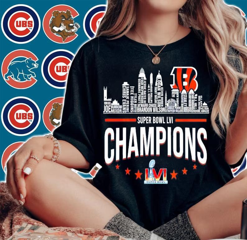 Cincinnati Bengals 2022 Super Bowl LVI Champions Shirt t-shirt woman shirt