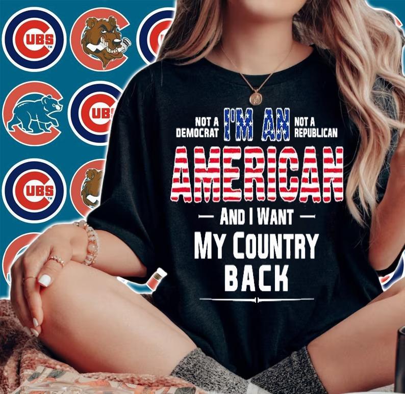 I'm An American And I Want My Country Back Anti Biden Patriotic Conservative Gift T-Shirt t-shirt woman shirt