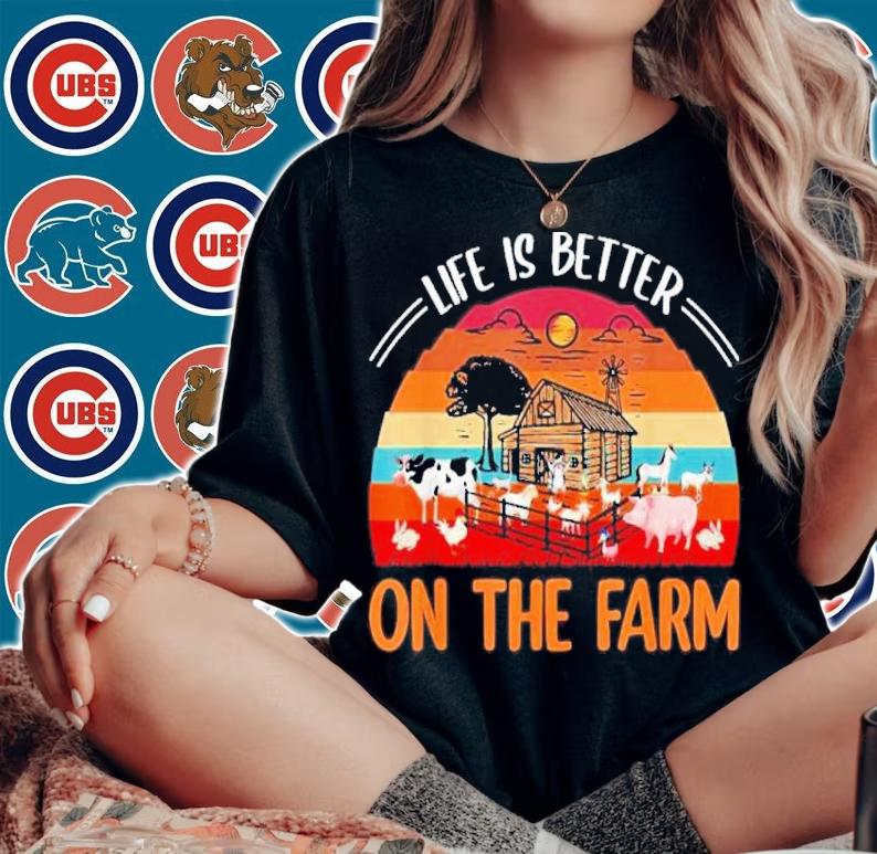 Life Is Better On The Farm Vintage Shirt t-shirt