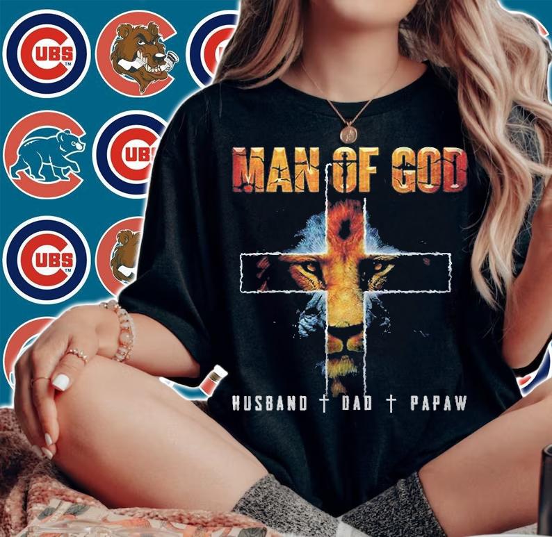 Man Of God Husband Dad Papaw Christian Shirt t-shirt woman shirt